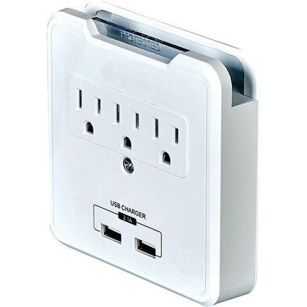 2.1-Amp USB Wall Charger with Mobile Device Holding Ledge