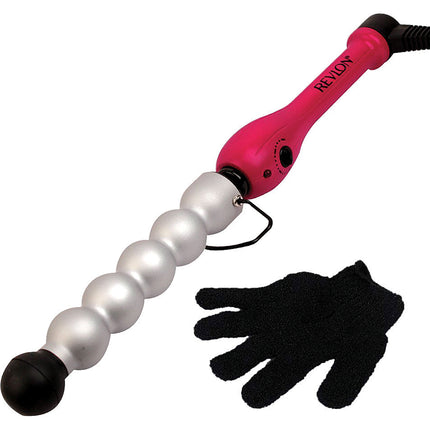 Clipless Xl Bubble Curling Wand, Pink Handle