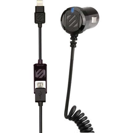 I2MC12 12W Car Charger For Lightning & Micro USB