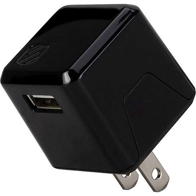 superCUBE flip 12 Watt USB Wall Charger, Black