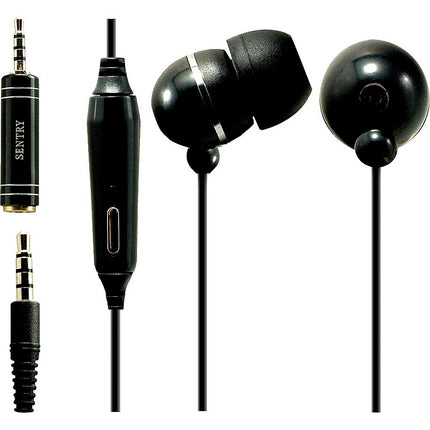HM201 Ear-buds with Cell Phone Mic, Black