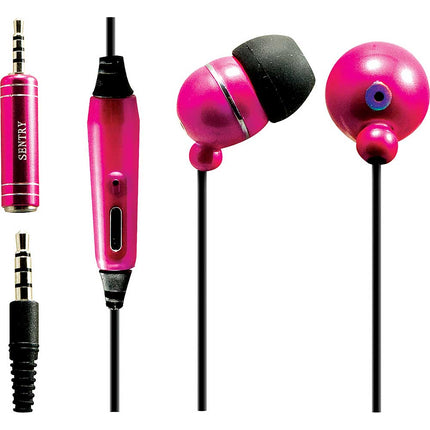 HM203 Ear-buds with Cell Phone Mic, Pink