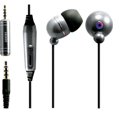 HM209 Ear-buds with Cell Phone Mic, Silver