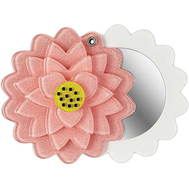 Smartphone Mirror w/ 3M Strong Adhesive, Pink Flower