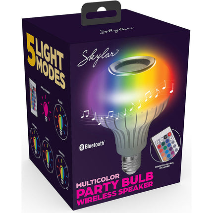 Multi-Color Party Bulb/Wireless Speaker