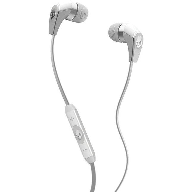 S2FFFM-257 "50/50" In-Ear Buds w/Mic, White/Chrome