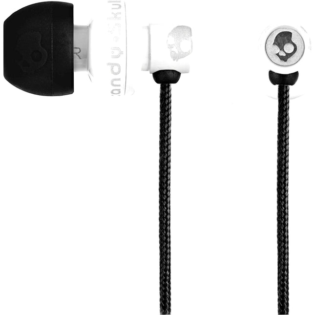 S2FMCY-074 “FMJ” Mic’d Earbuds, White/Black