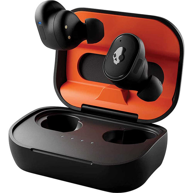 Grind True Wireless Earbuds, Black/Orange