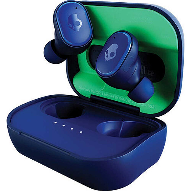 Grind True Wireless Earbuds, Dark Blue/Green