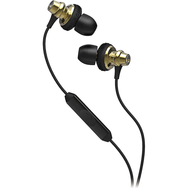 S2HMDM-145 "Heavy Medal" In-Ear Buds w/Mic, Gold/Black