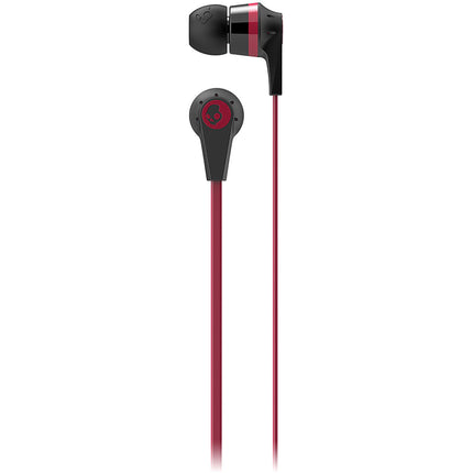 S2IKDZ-010 Ink'd 2.0 In-Ear Headphones, Black/Red