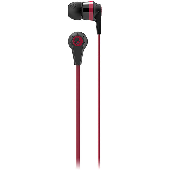 S2IKDZ-010 Ink'd 2.0 In-Ear Headphones, Black/Red