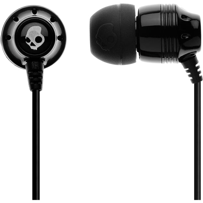 S2INDY-033 "Ink'd" Mic'd Earbuds, Black/Black