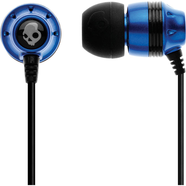 S2INDY-101 "Ink'd" Mic'd Earbuds, Blue/Black