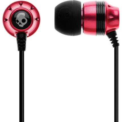 S2INDY-134 "Ink'd" Mic'd Earbuds, Pink/Black