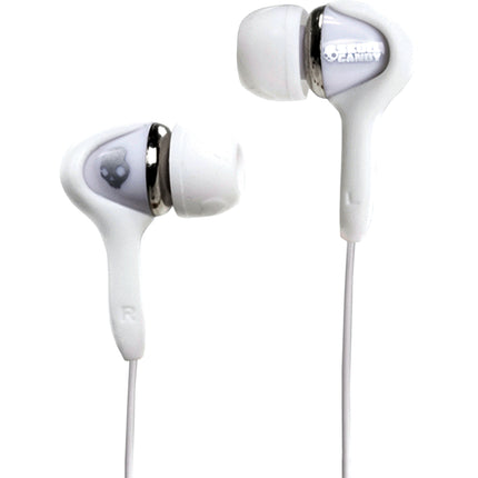 S2SBBI-WC "Smokin' " Buds Mic'd Earbuds, White/Crome