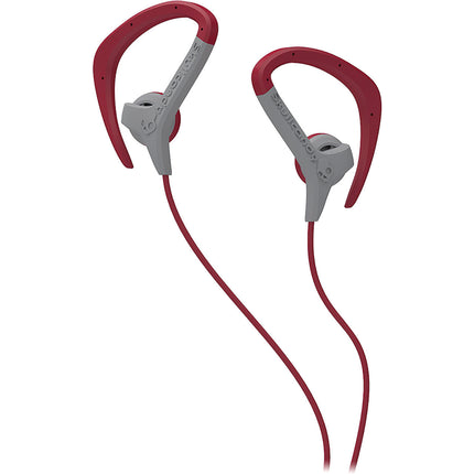 S4CHFZ-124 "Chops" Sport Earbuds, Grey/Red