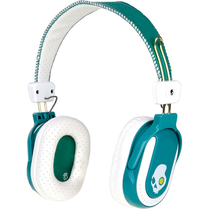 S6DABZEW WIreless Headphones/ SD Media Player, Emerald/White