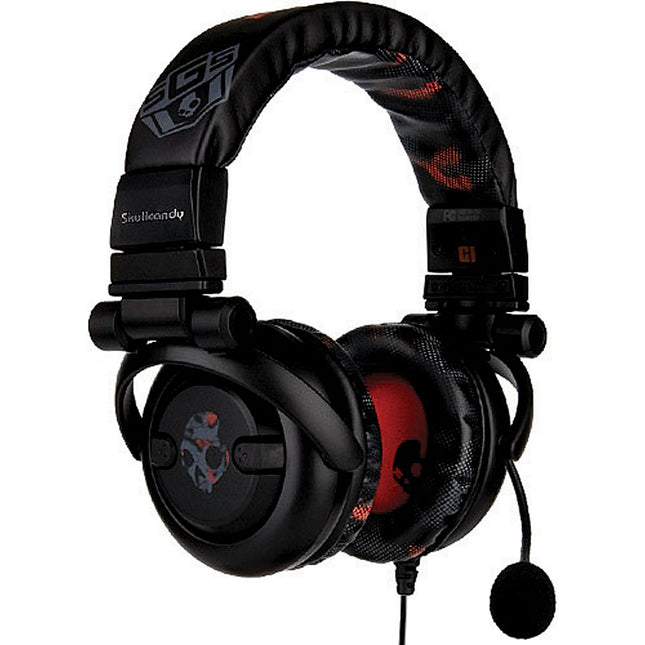 S6GIB3-BR “"G.I".” PS3 360 Gaming Headset, Black/Red