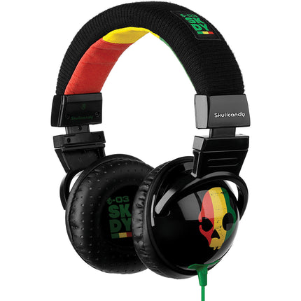 S6HEDZ-058 "Hesh" Over Ear Headphones, Rasta