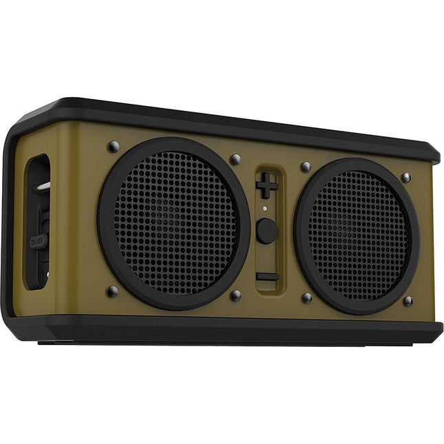 "Air Raid" Water-resistant Drop Proof Bluetooth Portable Speaker, Olive Green
