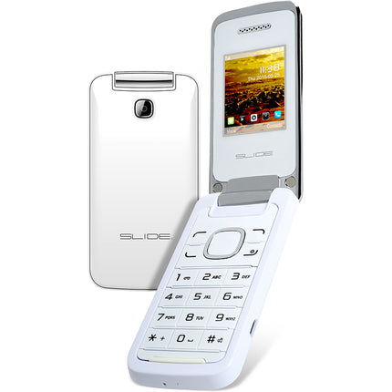 2GB Flip Phone, White