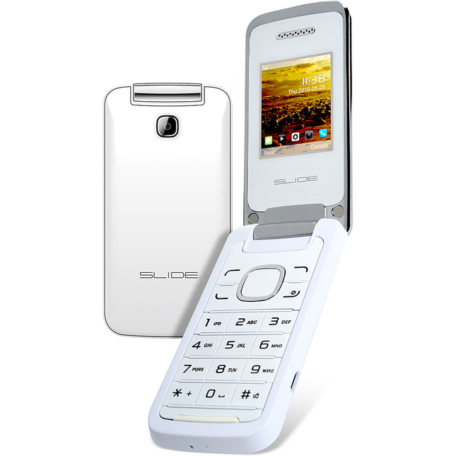 2GB Flip Phone, White