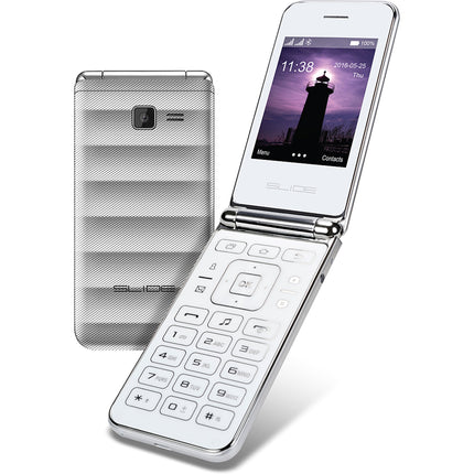 2GB Flip Phone, Silver