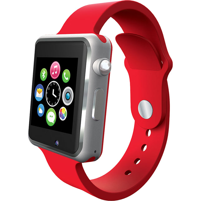 1.54” Smart Watch with GSM Phone, Red