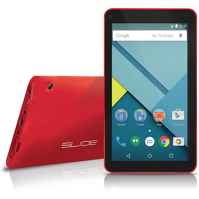 7" 8GB Tablet w/MTK Quad Core Processor, Red
