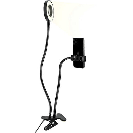 Adjustable Gooseneck Ring Light and Phone Holder