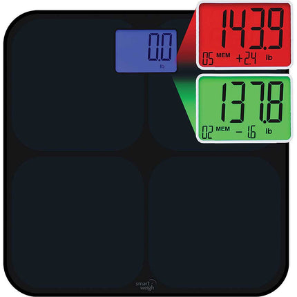 Digital Memory Bathroom Scale, Black