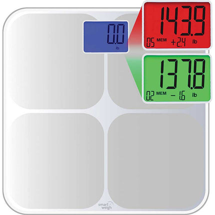 Digital Memory Bathroom Scale, Silver