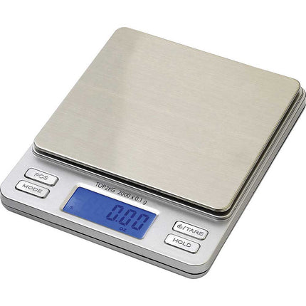 Digital Pocket Scale with Tare, Hold, and PCS Function 2000 x 0.1