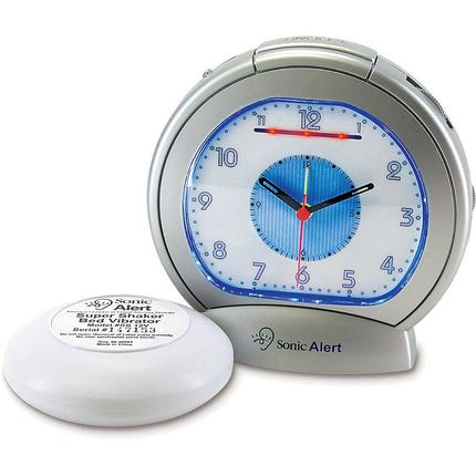 SBA475ss  Analog Clock w/ Super Shaker