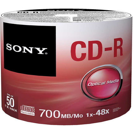 50CDQ80SBR 48X CD-R Discs, 50-Pack