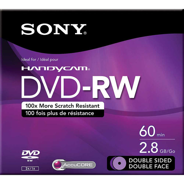 DMW60DSR2H 8 cm Double Sided DVD-RW 2.8GB 60mins, Single pack