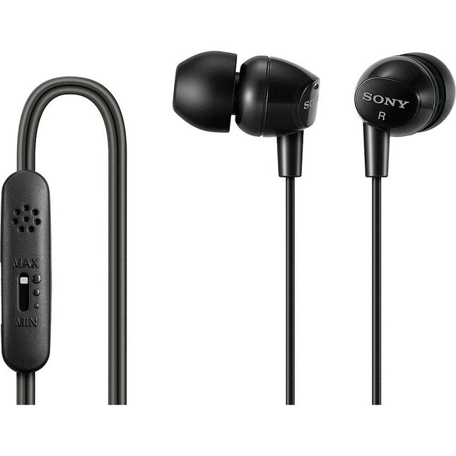 DR-EX14VP/BLK Smartphone Headset w/ Mic/Remote/Vol. Ctrl, Black