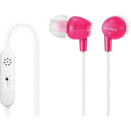 DR-EX14VP/PNK Smartphone Headset w/ Mic/Remote/Vol. Ctrl, Pink