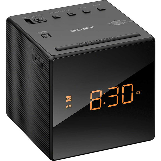 ICF-C1BK Alarm Clock w/ FM/AM Radio, Black