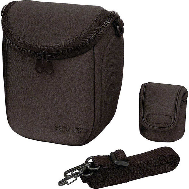 LCS-BBF/B Case & battery pouch for Alpha E-mount camera, Black