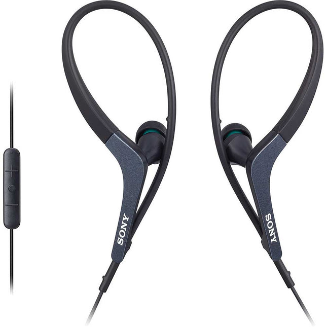 MDR-AS400IP/B Active Series Headphones w/Mic, Black