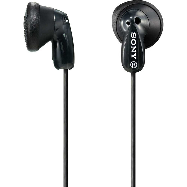 MDR-E9LP/BLK Earbud Headphones, Black