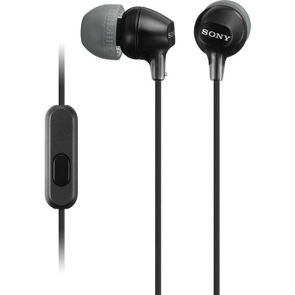 MDR-EX15AP/B Fashion Earbuds w/Mic, Black