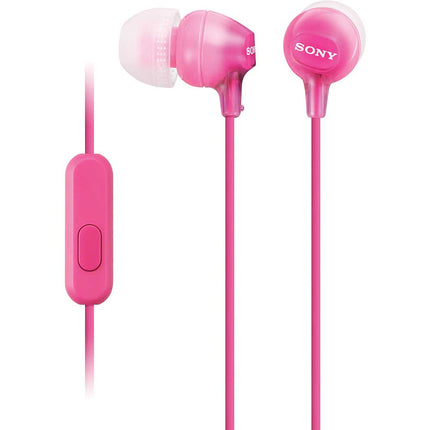 MDR-EX15AP/P Fashion Earbuds w/Mic, Pink