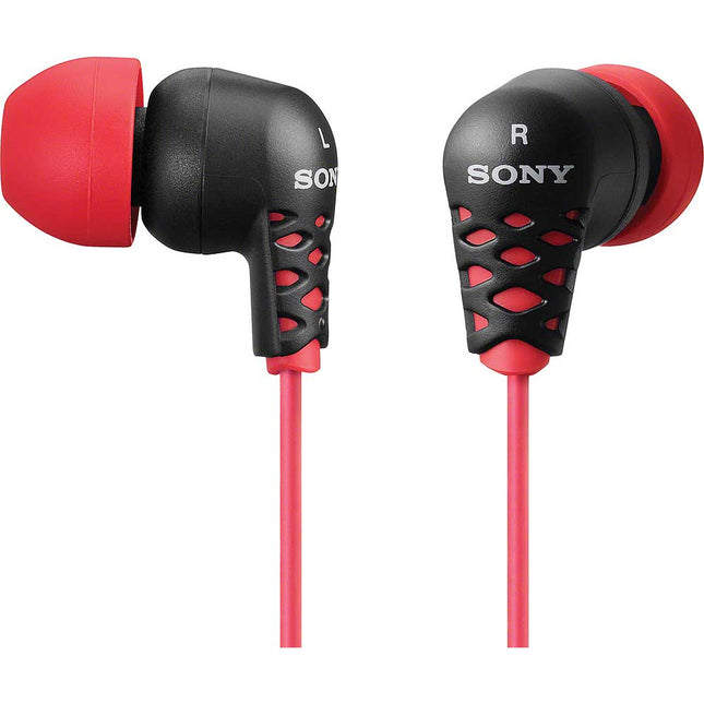 MDR-EX37B/RED Earbuds, Red