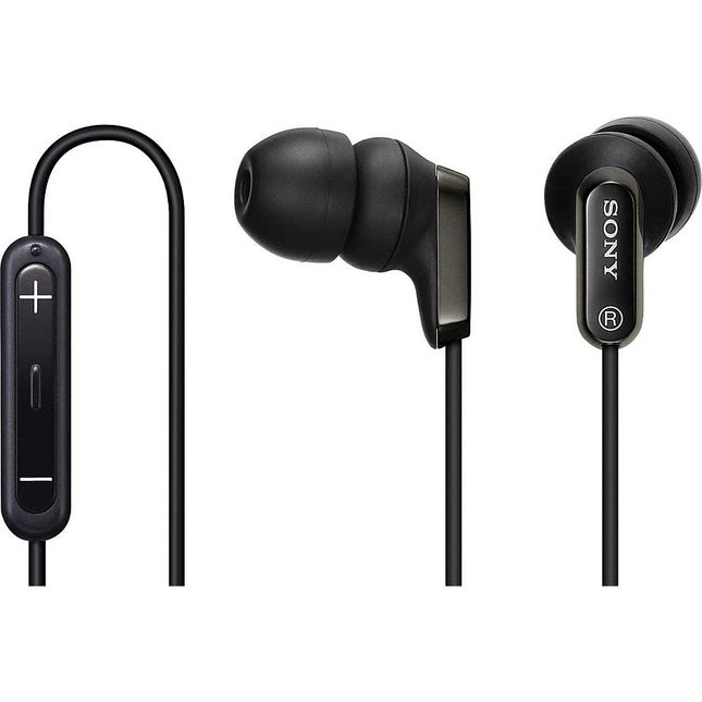 MDR-EX38iP/BLK EX Earbuds with iPod remote, Black