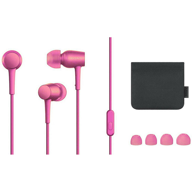 h.ear in earphone with Remote control Microphone, Pink
