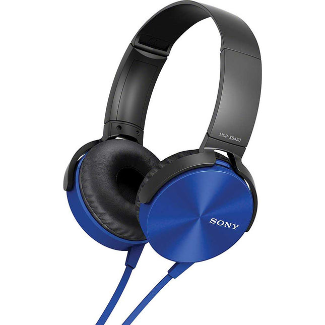 MDR-XB450AP/L XB Smartphone Headset w/ Mic & Remote, Blue