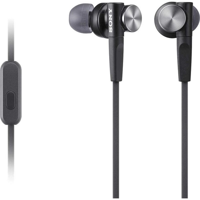 MDR-XB50AP/B Extra Bass Earbud Headset w/ Mic & Remote, Black